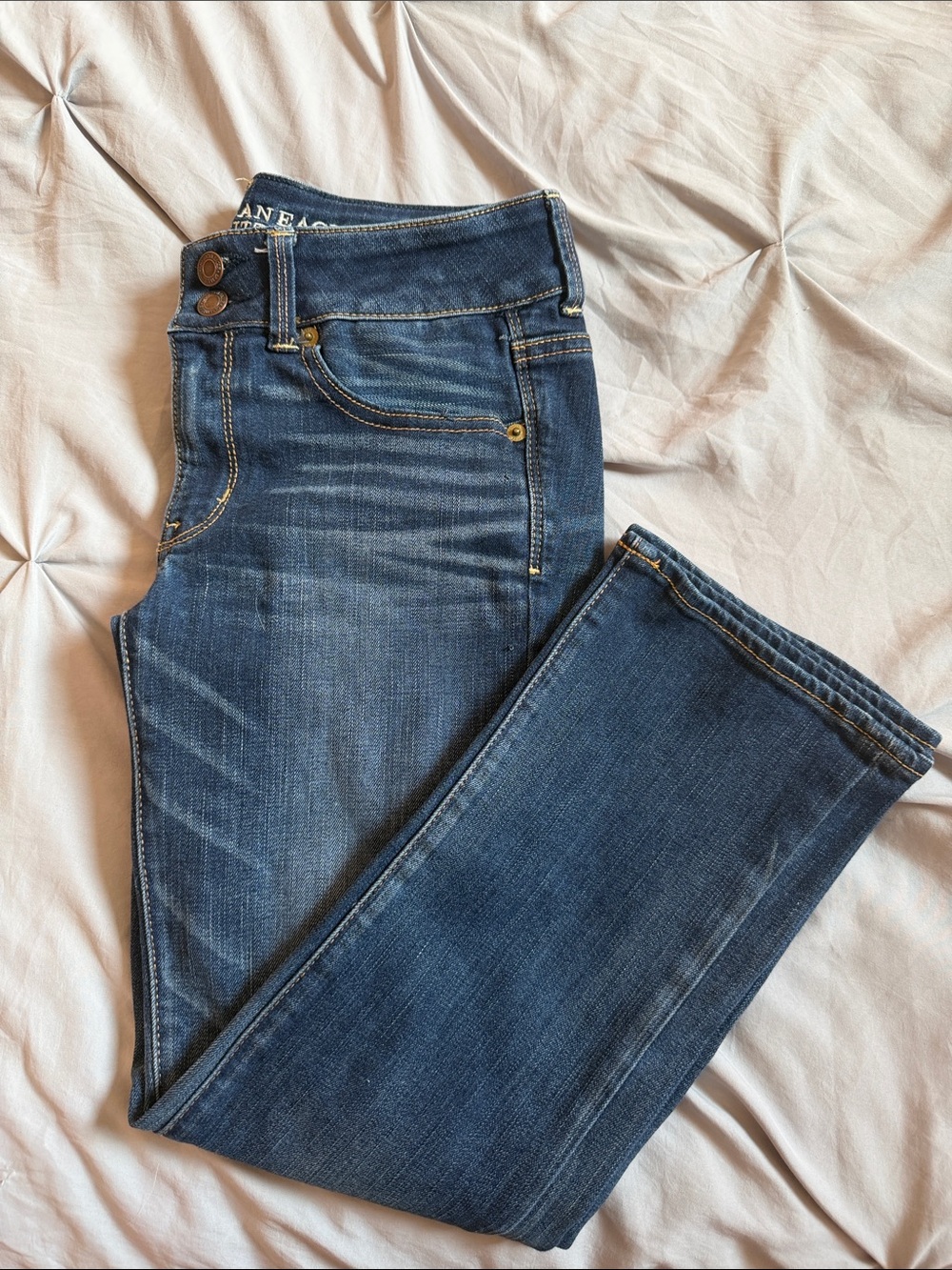Classic High-Rise Dark Blue Women’s Capris